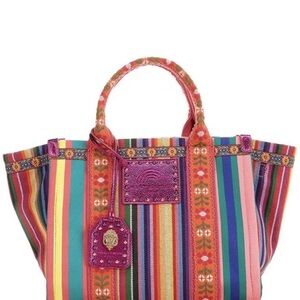 Kurt Geiger London Small Southbank Rainbow Floral Tote Bag
